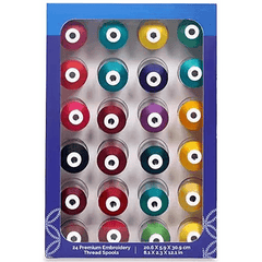 24 PC Thread Set - Jewel Tones