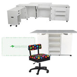 Kangaroo Aussie II & Kookaburra Sewing Cabinet & Cutting Table Bundle