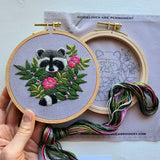 Jessica Long Raccoon Hand Embroidery Kit
