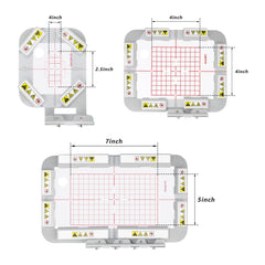 SewTech 3-in-1 magnetic hoop set SA431MK SA432MK SA434MK for Brother SE700
