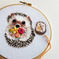 Jessica Long Hedgehog Enamel Needle Minder