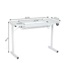 Gidget II Sewing Table Ash White