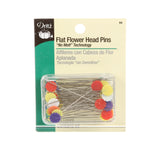 Flower Head Pin 50ct Multi Color