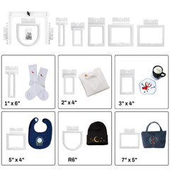 SewTech 6-in-1 Fast Magna Frame set contents