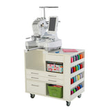 Ava Ash White Embroidery Cabinet - Brother / Baby Lock / Bernina