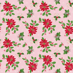 Riley Blake Claus & Co. Main Pink C17740-PINK