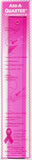 CM Designs Add-A-Quarter Ruler – 1-1/2 in x 12 in, Pink (Breast Cancer Awareness)