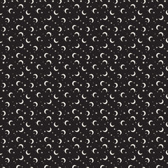 Riley Blake Frank and Friends Moon & Stars Black (Glow in the Dark) GC17477-BLACK