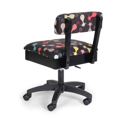 Arrow Hydraulic Sewing Chair in Black- Cat's Meow