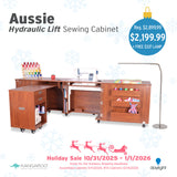 Aussie 2 Kangaroo Sewing Cabinet Teak