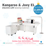 Kangaroo & Joey Dual Rail Electric Sewing Cabinet FREE FLOOR LAMP