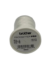 Brother White 100% Polyester Color Fast, High Shine Embroidery Thread ETP001