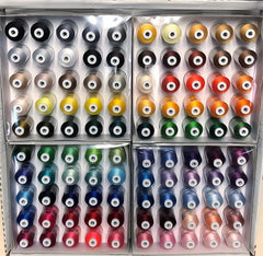 Brother BEST 100 THREAD KIT - Includes 100 High Shine, Mini-King spools ETPBEST100