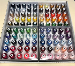 Brother BEST 100 THREAD KIT - Includes 100 High Shine, Mini-King spools ETPBEST100