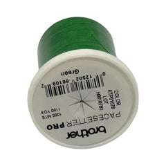 Brother Green 100% Polyester Color Fast, High Shine Embroidery Thread ETP01078