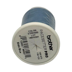 Brother Slate Blue 100% Polyester Color Fast, High Shine Embroidery Thread ETP01033