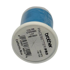 Brother California Blue 100% Polyester Color Fast, High Shine Embroidery Thread ETP01053