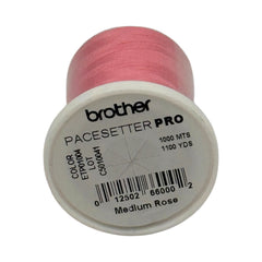 Brother Medium Rose 100% Polyester Color Fast, High Shine Embroidery Thread ETP01004