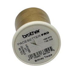 Brother Britney Taupe 100% Polyester Color Fast, High Shine Embroidery Thread ETP01137