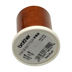 Brother Red Rust 100% Polyester Color Fast, High Shine Embroidery Thread ETP01189