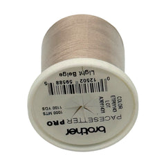 Brother Light Beige 100% Polyester Color Fast, High Shine Embroidery Thread ETP01143