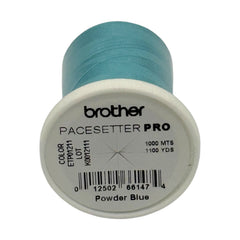 Brother Powder Blue 100% Polyester Color Fast, High Shine Embroidery Thread ETP01211