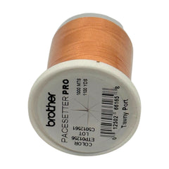 Brother Tawny Port 100% Polyester Color Fast, High Shine Embroidery Thread ETP01256