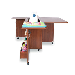 Aussie Dual Rail Electric Sewing Cabinet FREE FLOOR LAMP