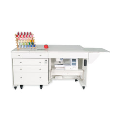 Kangaroo & Joey Dual Rail Electric Sewing Cabinet FREE FLOOR LAMP