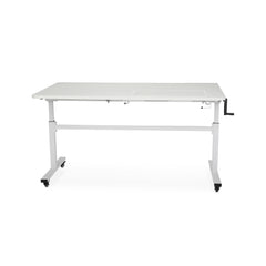 Tasmanian Adjustable Height Sewing Table - Ash White