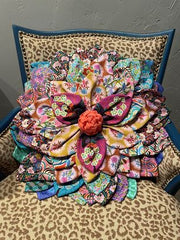 Brewer Petal Pop Zinnia Pillow Pattern – view 3