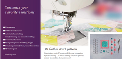 KIREI HZL-NX7 Professional Quality Quilting and Sewing Machine with 351 Stitch Patterns and 4 Fonts