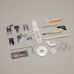 Juki HZL-HT740 Compact Size Computer Controlled Sewing Machine with 116 Stitch Patterns and 2 Fonts