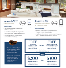 Brother Stellaire Innov-is XE2 Embroidery Machine