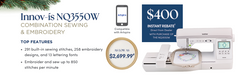Brother NQ3550W Sewing and Embroidery Machine