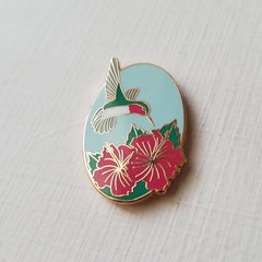 Jessica Long Hummingbird Enamel Needle Minder