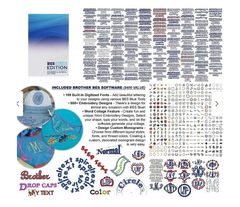 Brother NQ1700E Embroidery Only Machine Bundle with SABESBLUE Software