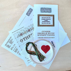 Subversive Cross Stitch Deluxe Kit – Hot Girls Have Grandma Hobbies