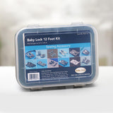 Baby Lock 12-Piece Snap-On Presser Foot Kit with Case – Fits Baby Lock & Brother (BL-FEET12)