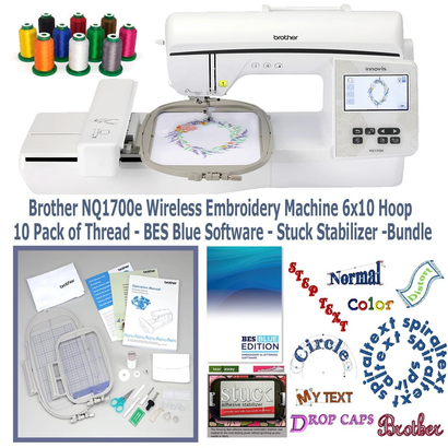 Brother NQ1700E Embroidery Only Machine Bundle