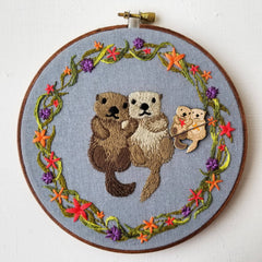 Jessica Long Sea Otters Enamel Needle Minder