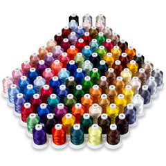 Brother BEST 100 THREAD KIT - Includes 100 High Shine, Mini-King spools ETPBEST100