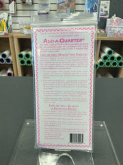 CM Designs Add-A-Quarter Ruler 1 in x 6 in – Pink, Breast Cancer Awareness