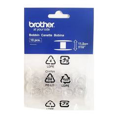 Brother Top-Load Bobbins SA156 - 10 Pack Size 11.5