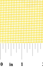 Yellow Gingham Fabric – 1/16″