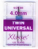 Klassé Twin Universal Needle - 4.0 mm/Size 80