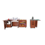 Wallaby Sewing Cabinet with Kiwi Storage Cabinet
