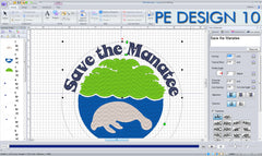 Brother PE-Design 10 Embroidery Software Lettering Monogramming Applique Digitizing Price