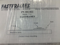 Fast Frames Brother PR-1000 BabyLock Enterprise Embroidery Hoops 7 N 1+ Bonus 10'X9