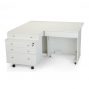 Kangaroo and Joey 2 Sewing and Storage Cabinet white